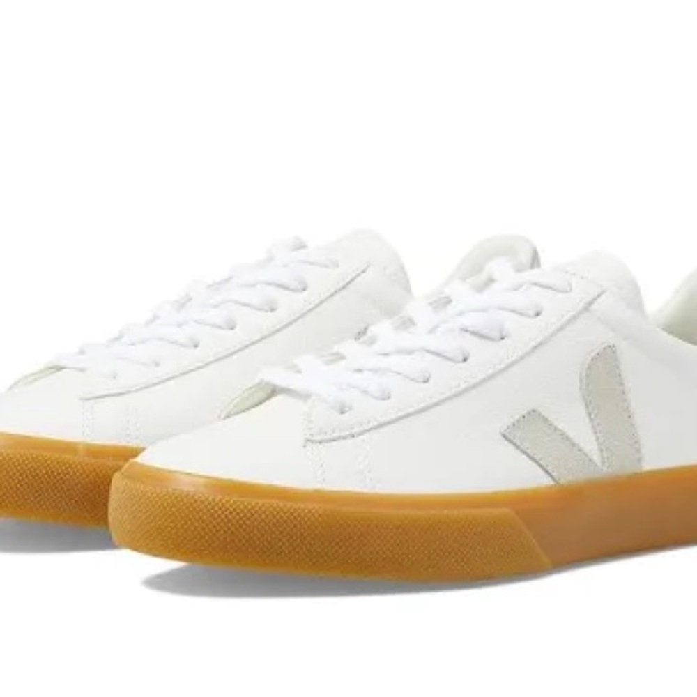 Veja Extra White Campo Sneakers with Gum Sole